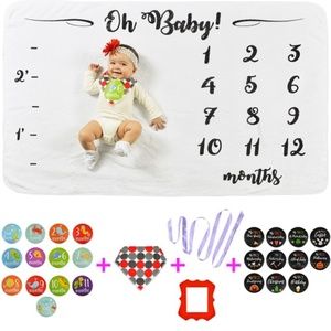 Baby Milestone Blanket All_Inclusive Gift Set